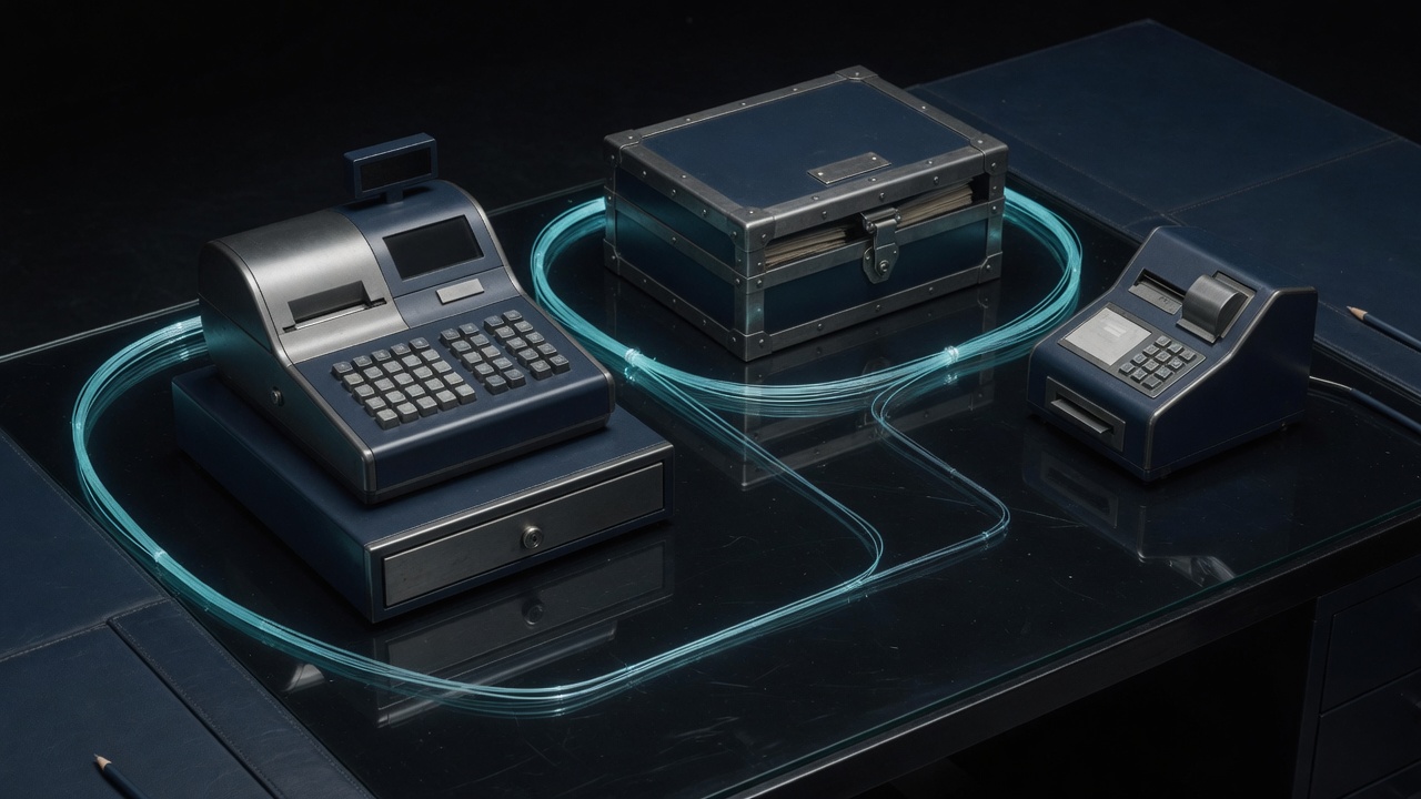 Systeme verbunden: DATEV, Shop, CRM — AlphaFlow